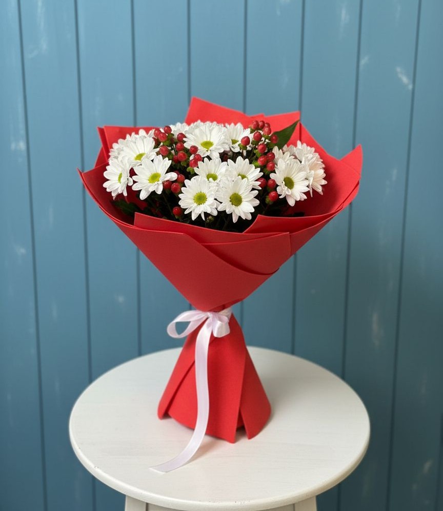 Букет цветов из: Хризантемы в Лабытнангах