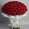 Букет 101 Красная роза Блэк Мэджик в Лабытнангах