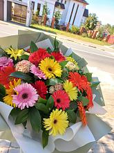 Букет цветов из:  Герберы #REPLACE_PRED# Лабытнангах