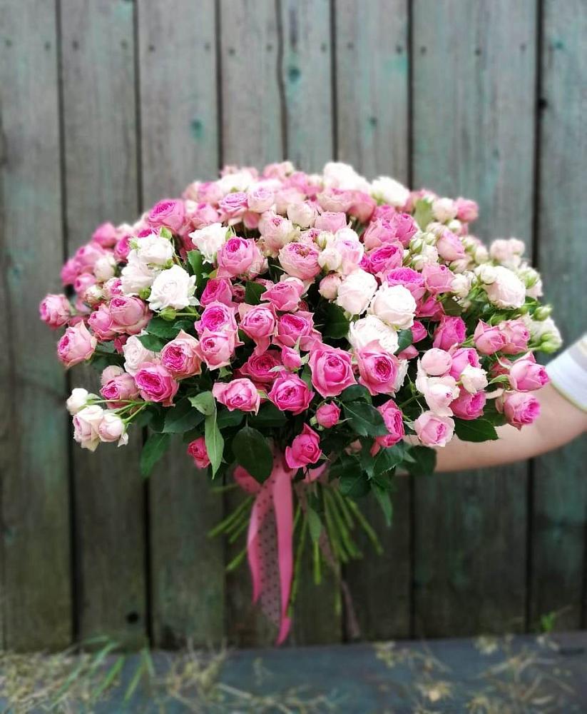 Букет Розовые кустовые розы Натали и Лав Лидия в Лабытнангах