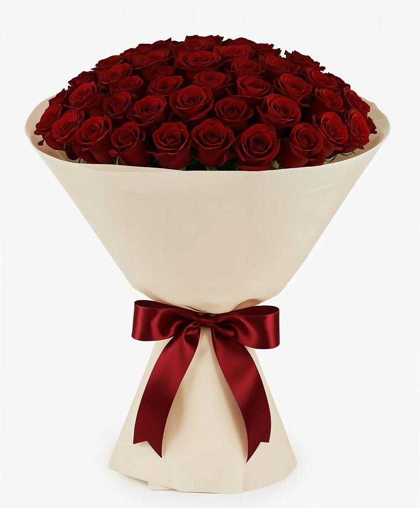 Букет 101 Бордовая роза Блэк Бакарра в Лабытнангах