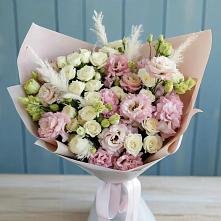 Букет цветов из:  Альстромерии и Розы в Лабытнангах